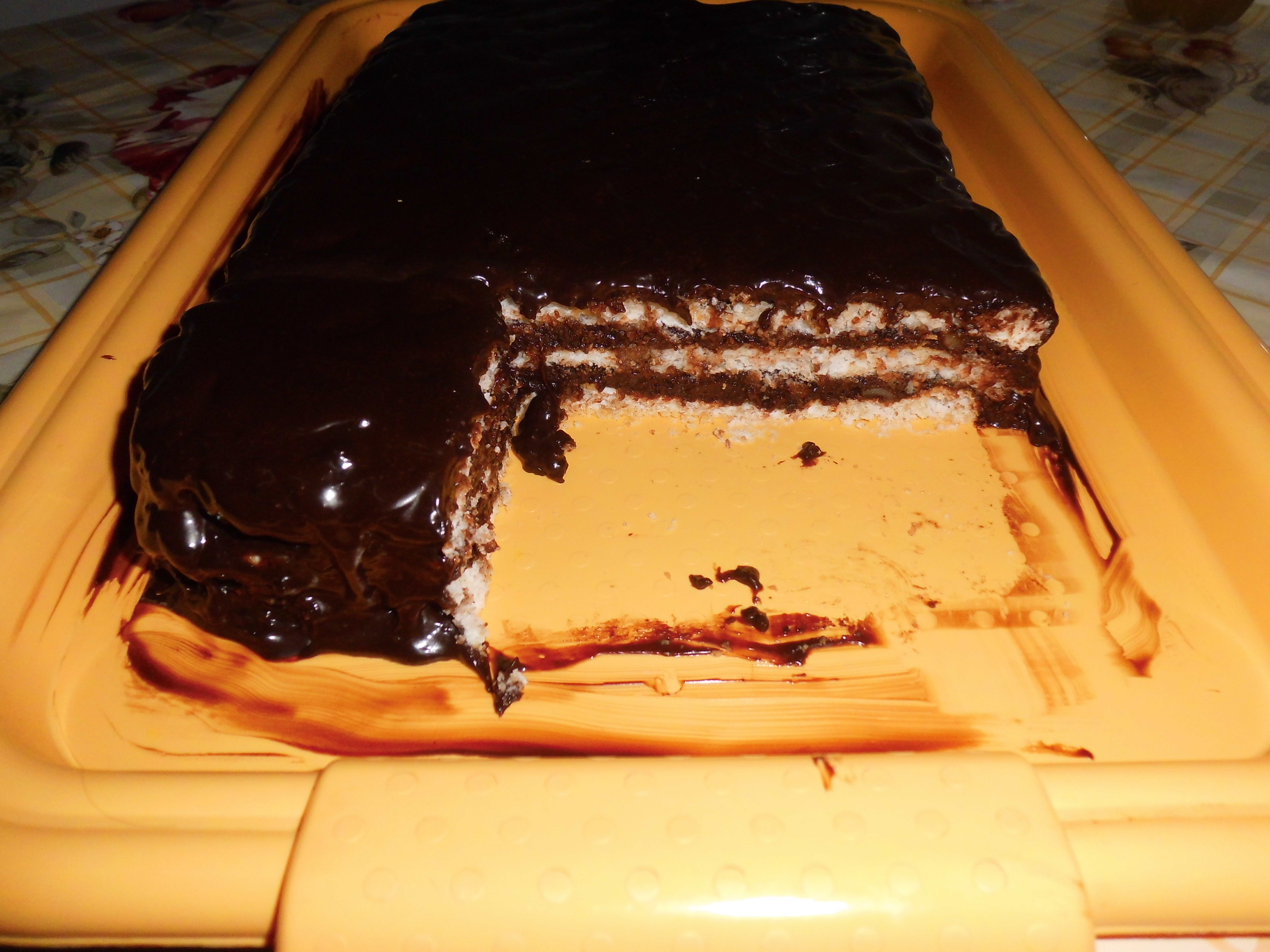 Prajitura fina cu nuca si cacao