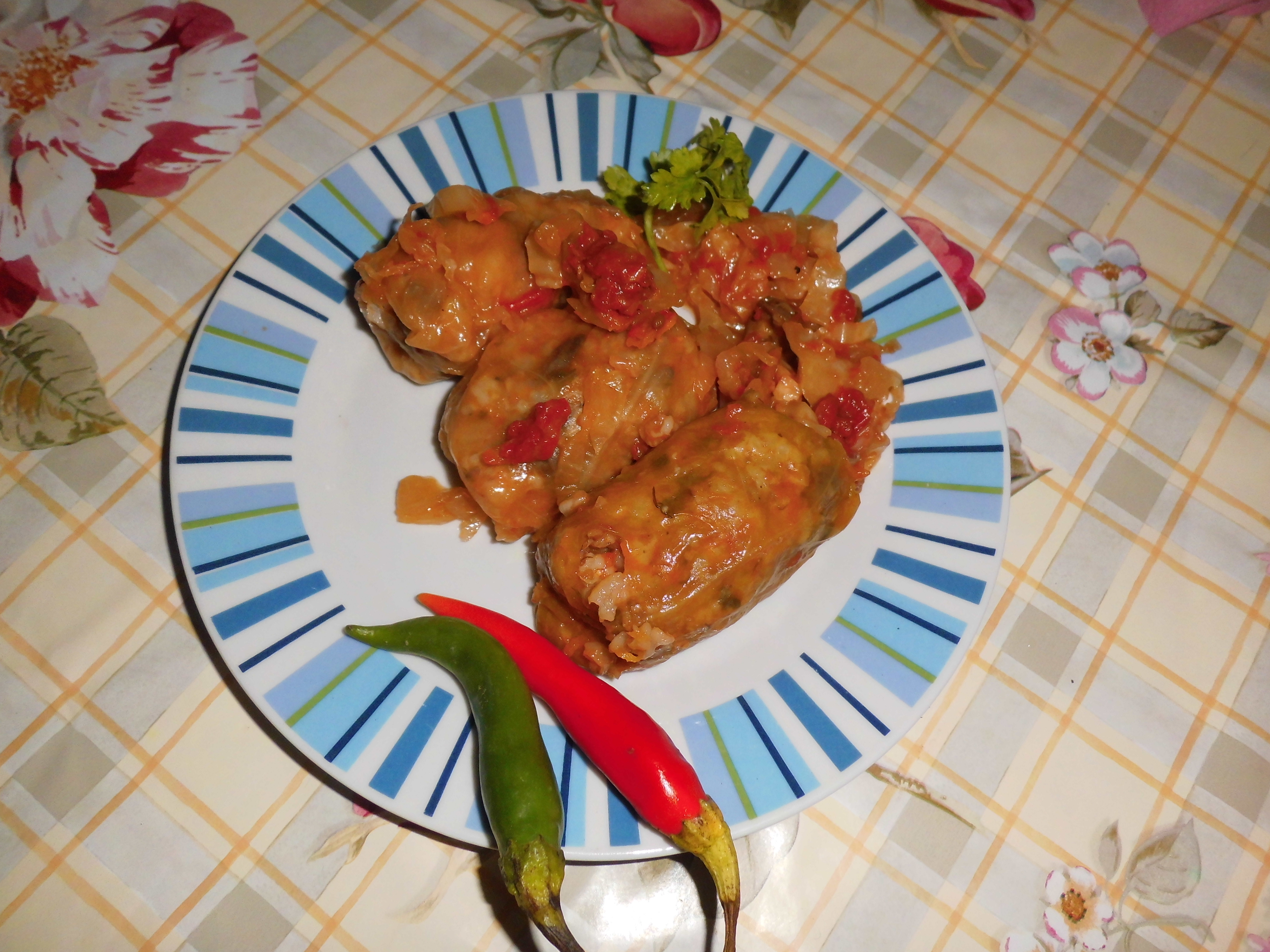 Sarmale cu bulgur si ghebe