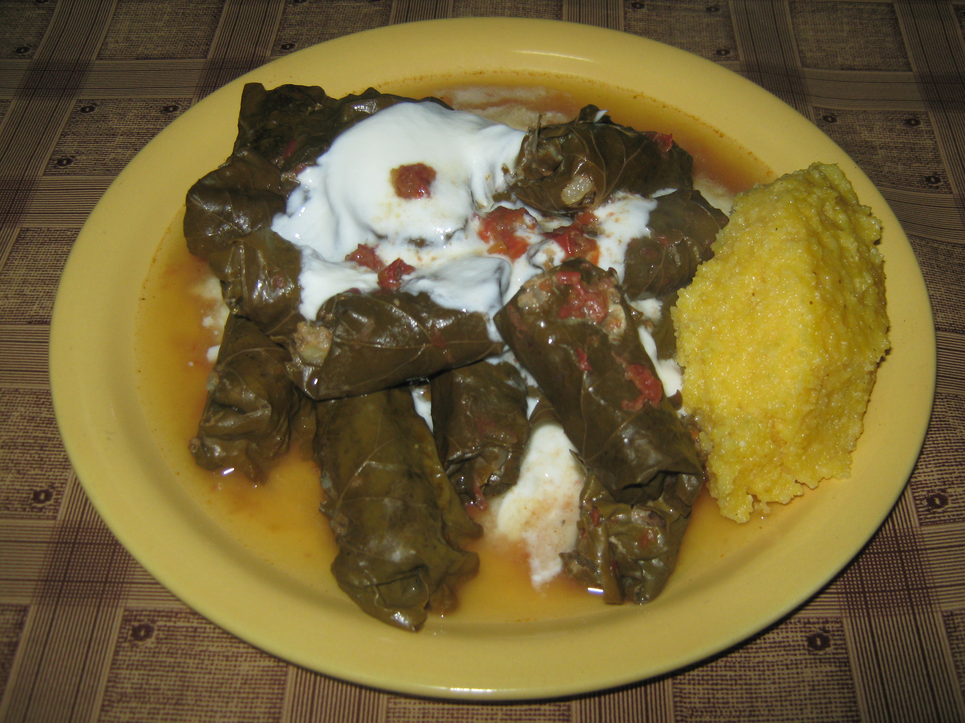 Sarmale cu carne si frunza de vita 5