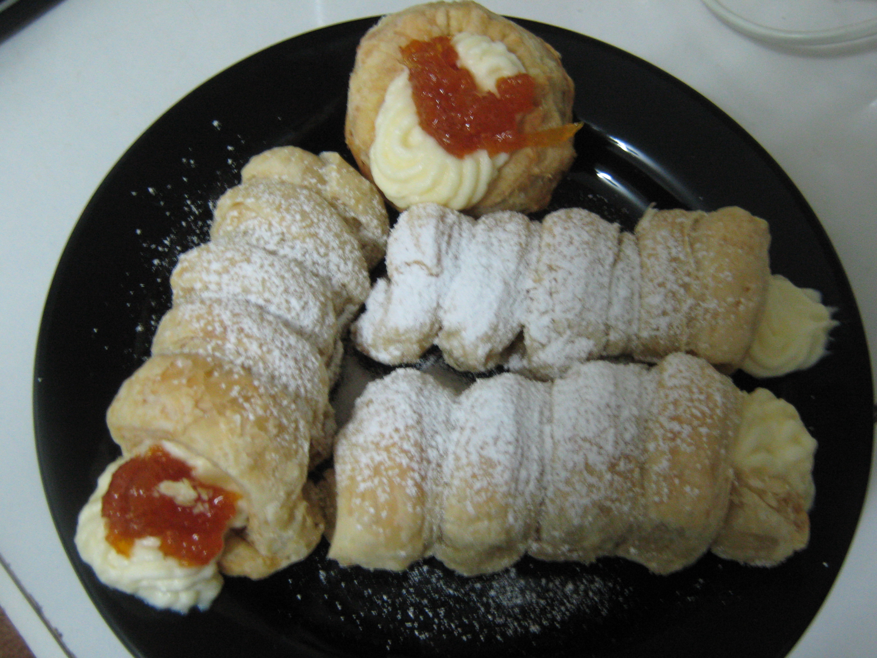 Spirale cu crema de patiserie