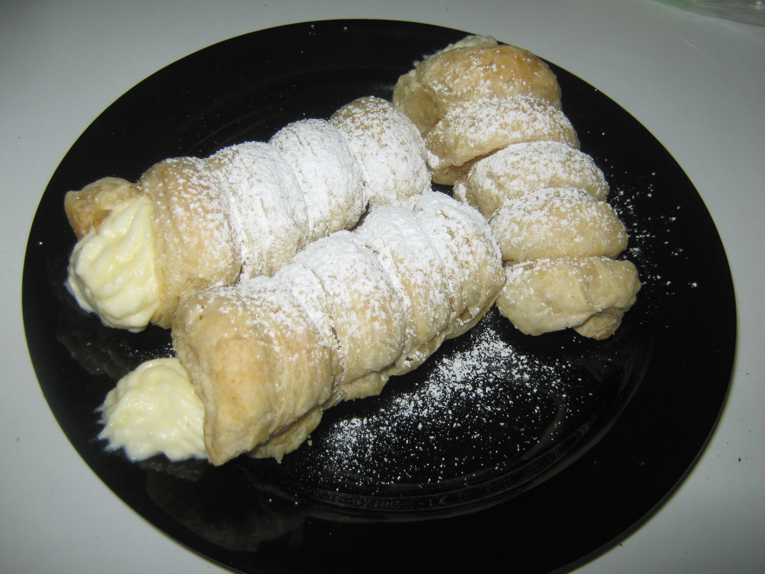 Spirale cu crema de patiserie
