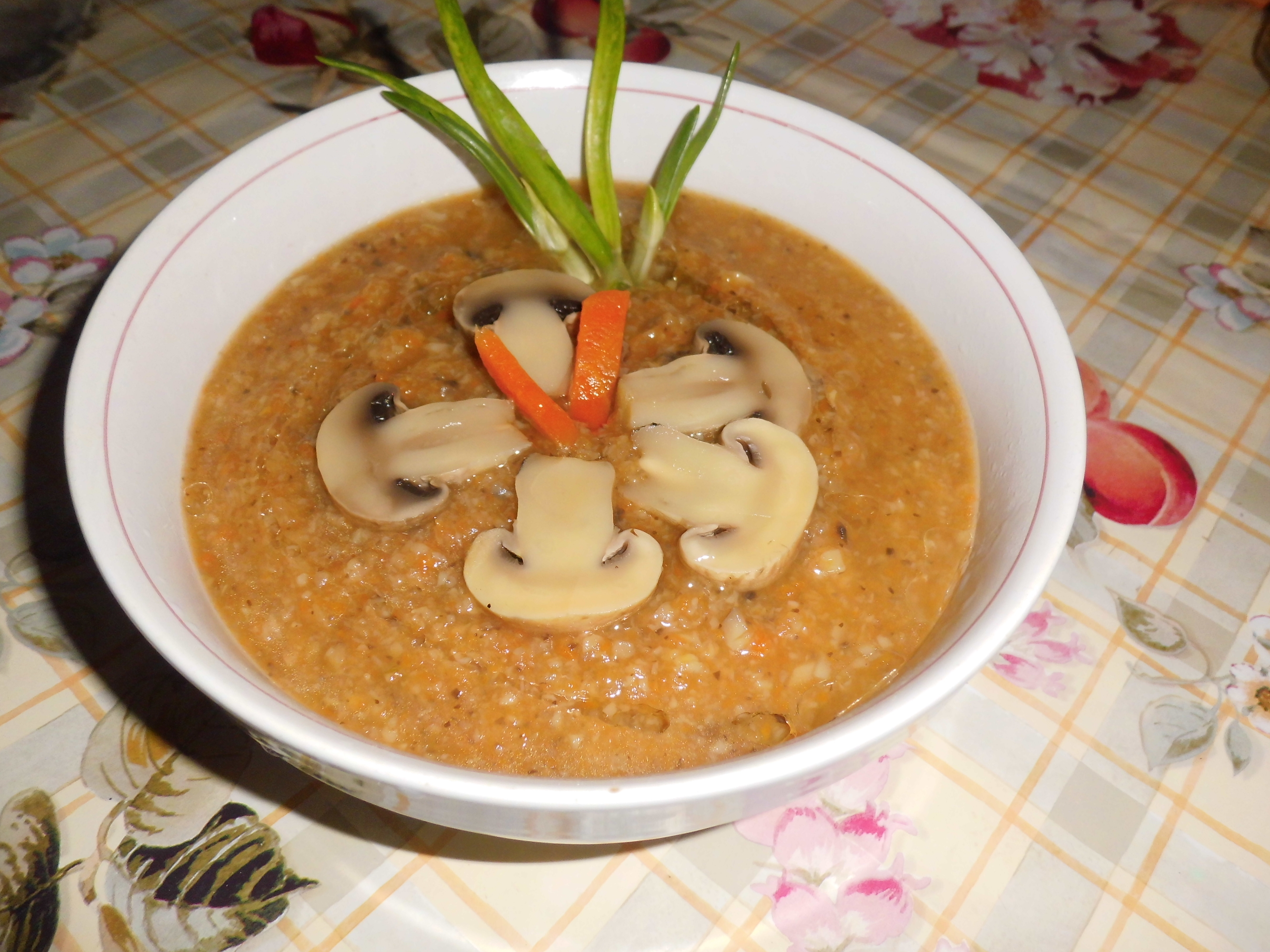 Supa crema de ciuperci dietetica 1