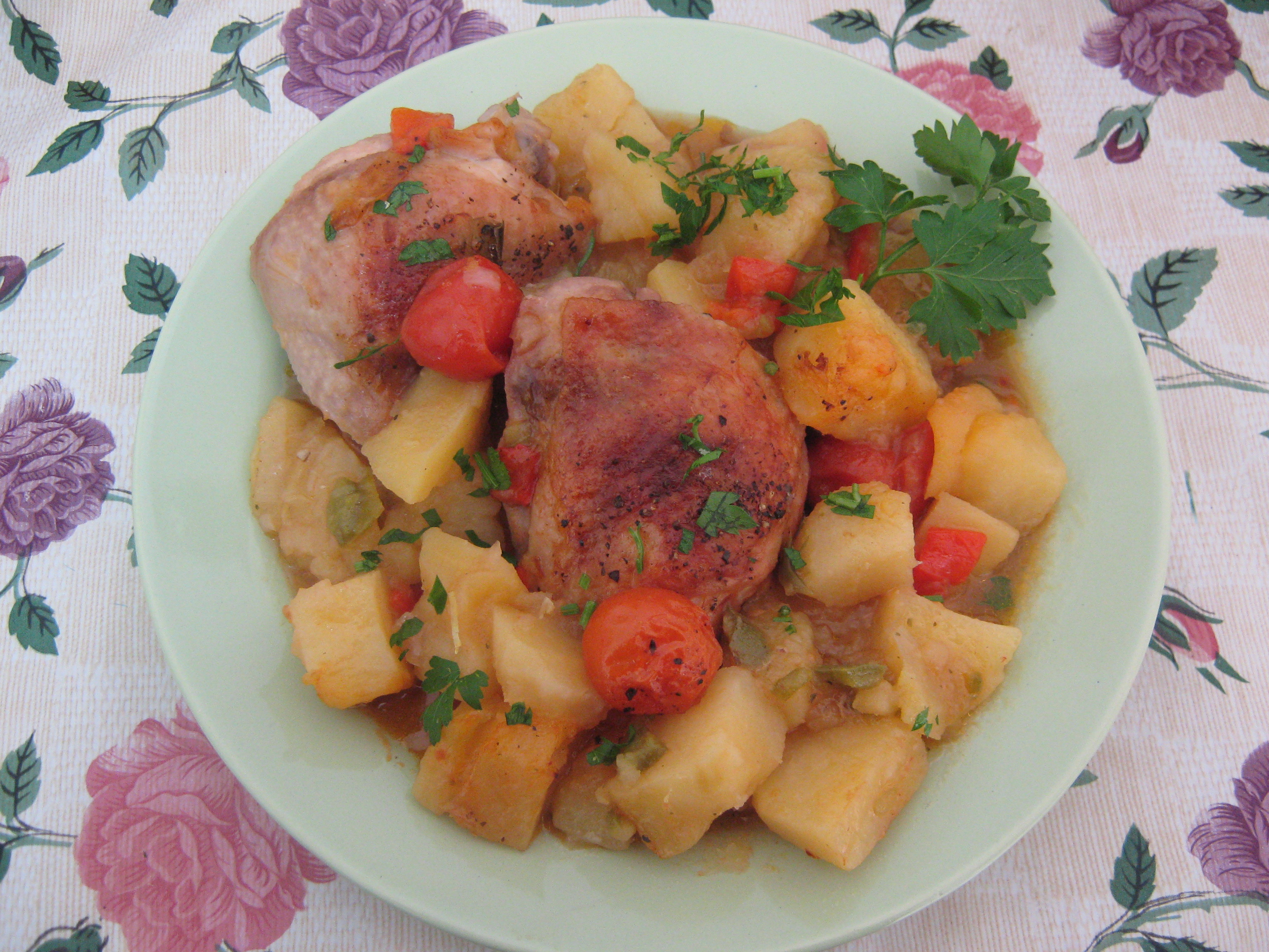 Tocana de cartofi cu carne de pui2